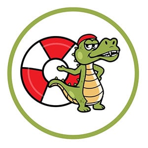 Schwimmabzeichen Kroko