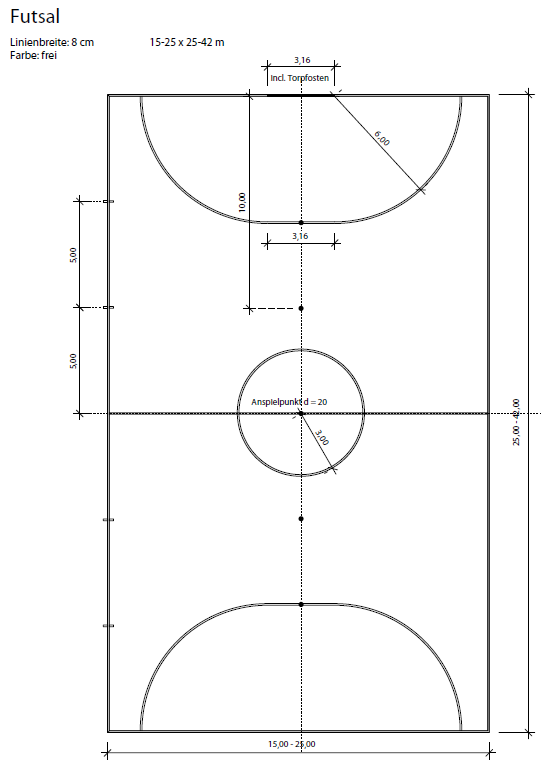 Futsal Spielfeld