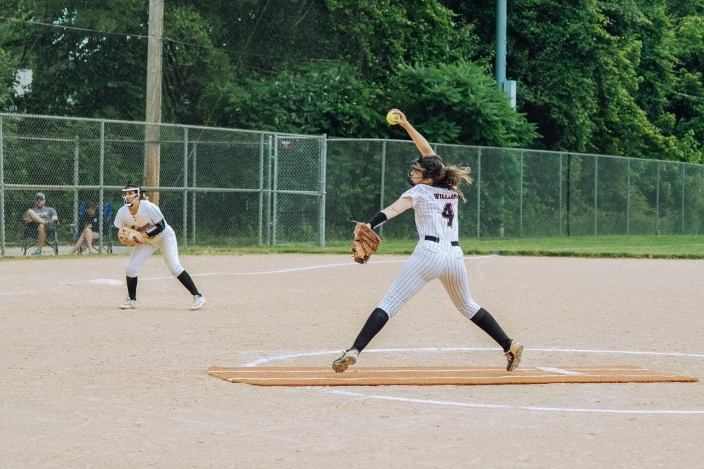 Softball spielen