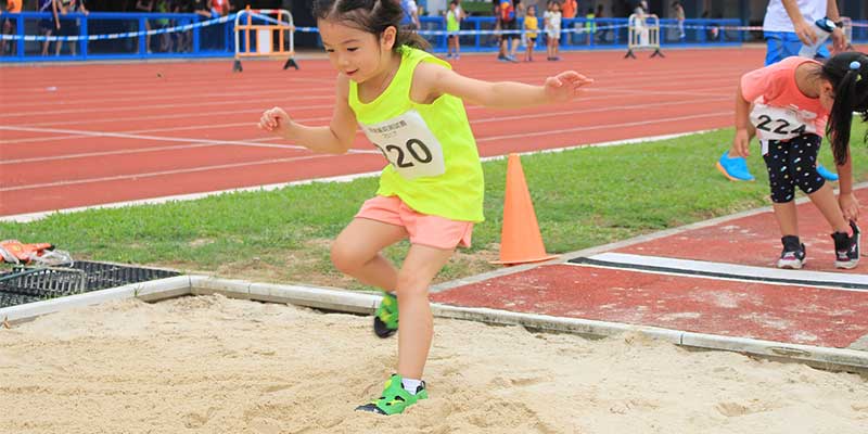 Weitsprung in der Kinderleichtathletik