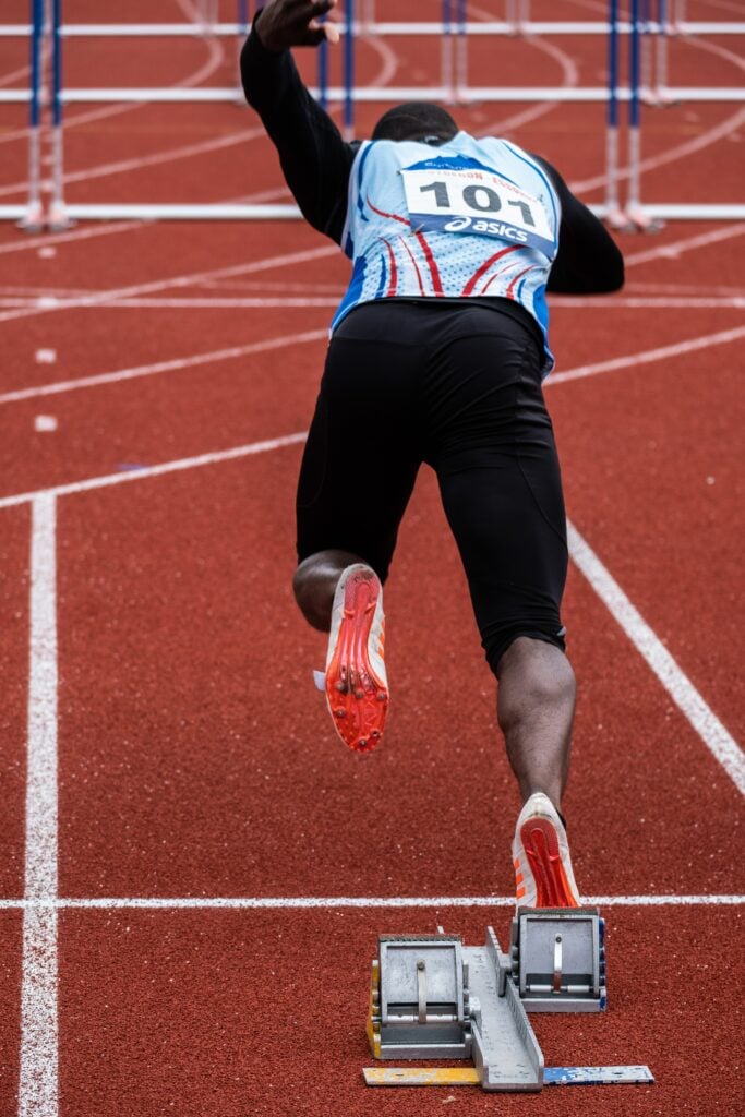 Tiefstart Leichtathletik