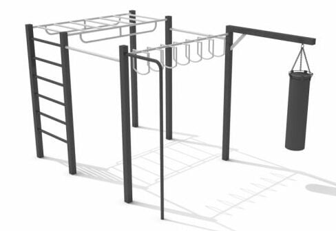 Vielseitige Street Workout Anlage