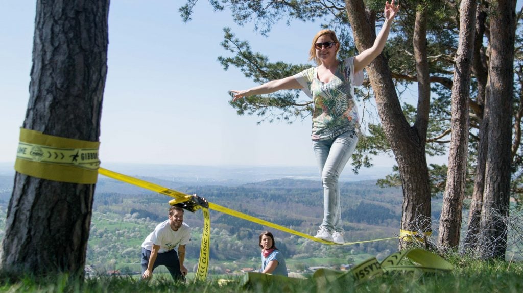 Slackline Befestigungen