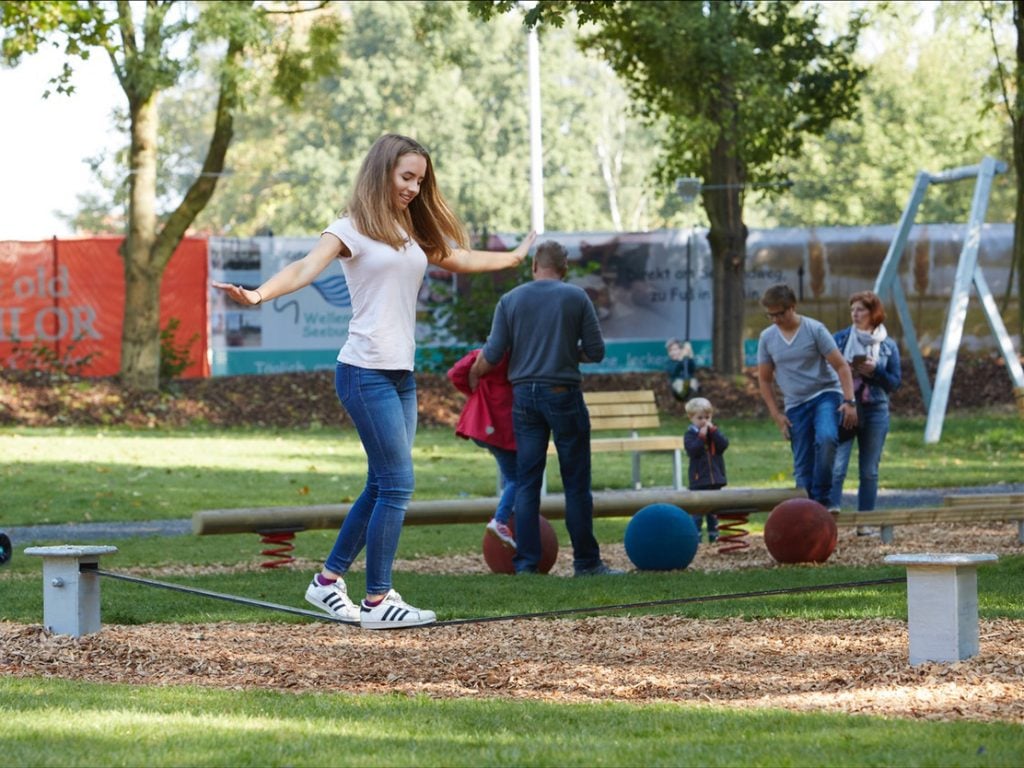 Spielplatz Slackline 