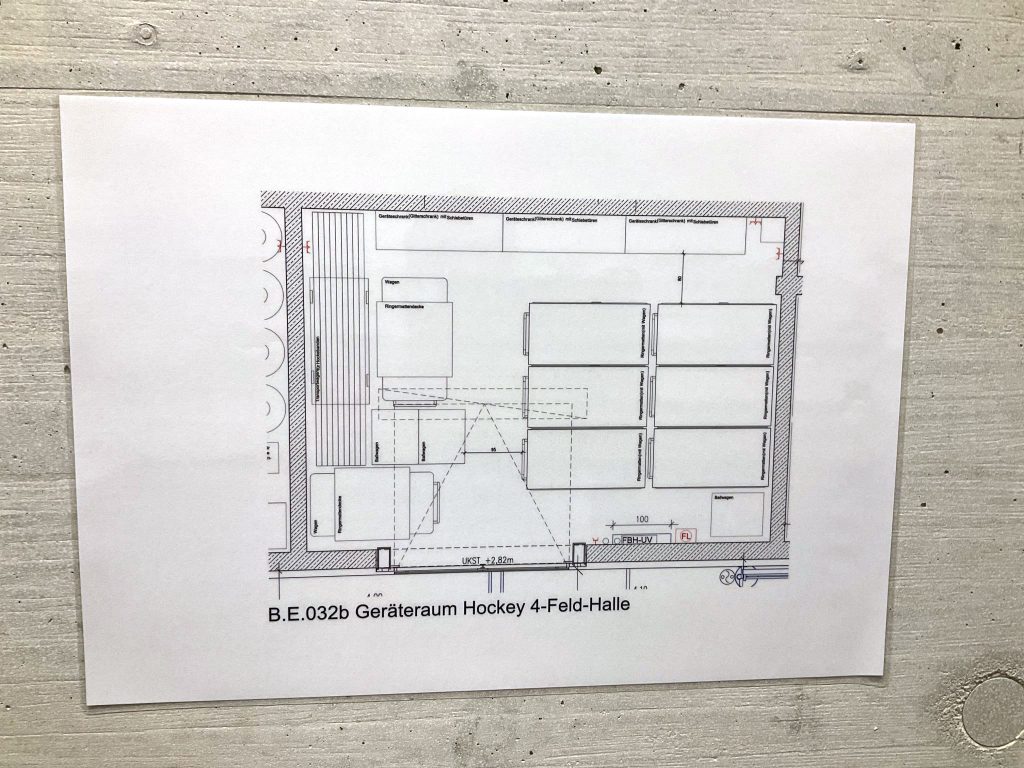 Gerätegarage Plan