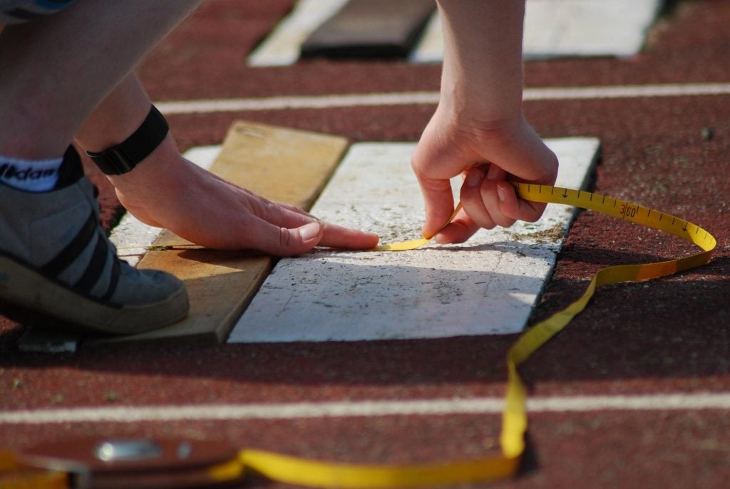 Leichtathletik Messung