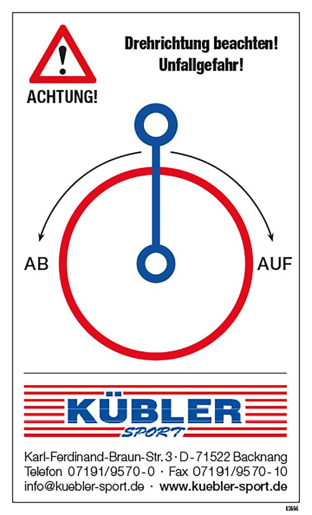 warnhinweis sporthalle