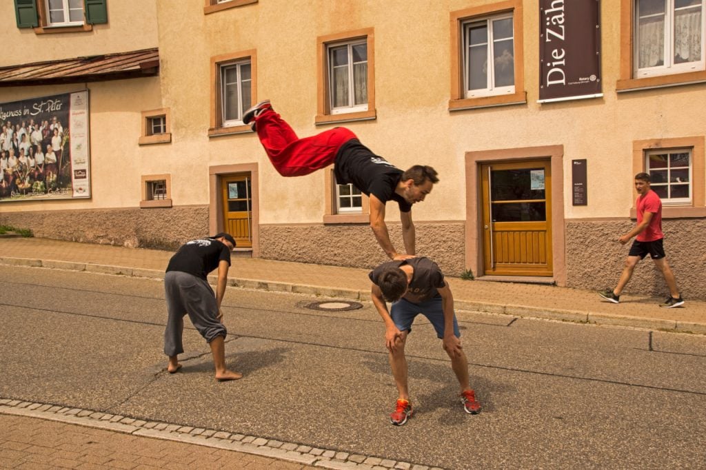 Parkour Straße Kamil Feucht