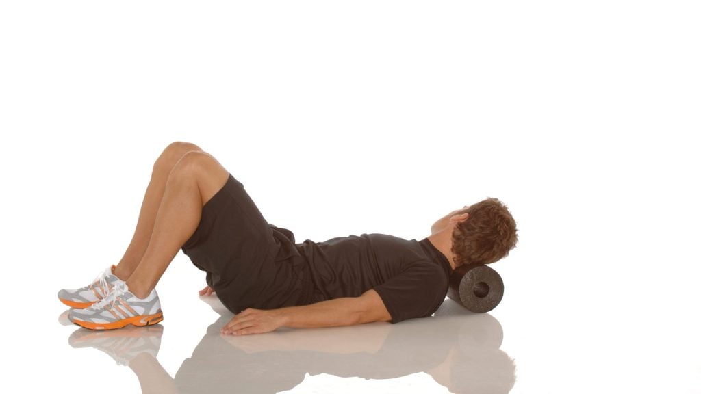 Foam Rolling Nacken