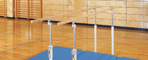 Steckbarren online kaufen im Kübler Sport Onlineshop Steckbarren mit Höhenverstellung und Bodenhülsen für Turnhallen und Sportanlagen