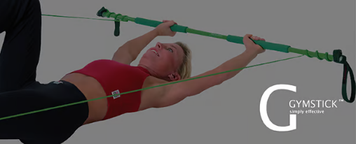 Ein Gymstick mit Fiberglasstab und Tubings als vielseitiges Trainingsger&auml;t f&uuml;r das Gruppentraining im Sportverein