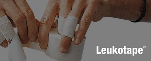 Leukotape online kaufen im Kübler Sport Onlineshop Unelastisches Leukotape zur Stabilisierung von Gelenken und Bändern für Sportvereine