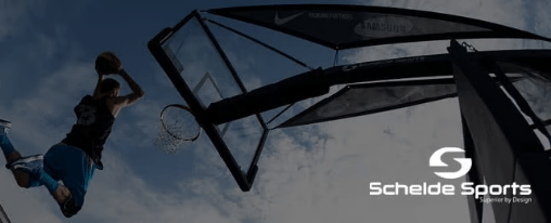 Schelde Sports online kaufen bei Kübler Sport Basketballanlagen und Zubehör von Schelde Sports für Sportvereine im Einsatz in der Sporthalle