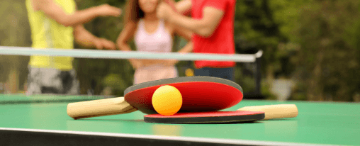 Professionelle Tischtennis Ausr&uuml;stung f&uuml;r Racketsport: Auswahl an Platten, Schl&auml;gern und Zubeh&ouml;r