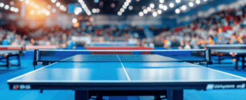 Professionelle Wettkampf-Tischtennisplatte f&uuml;r Training und Turnier im Vereins- und Racketsport