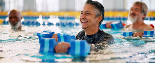 Wassertherapie Geräte bei Kübler Sport kaufen Therapiebecken mit Hilfsmitteln für Wassertherapie im physiotherapeutischen Einsatz