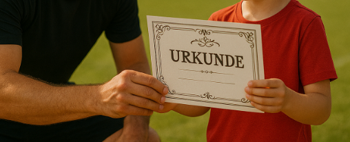 Urkunden online kaufen für Vereine im Kübler Sport Onlineshop Verschiedene Urkunden für Ehrungen, Vereinsauszeichnungen und Wettkämpfe, ansprechend präsentiert für den Vereinsbedarf