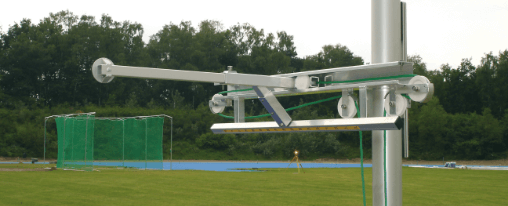 Stabhochsprungständer für Leichtathletik Höhenverstellbare Stabhochsprungständer mit stabiler Konstruktion – ideal für professionelles Training und Wettkämpfe im Stabhochsprung.