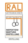 Gütezeichen RAL-GZ 945 der RAL Gütegemeinschaft Sportgeräte e. V.