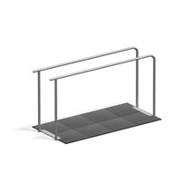 PLAYPARC® 4FCIRCLE® Station Dips-Barren 2-fach, mit Fundament & Fallschutzplatten