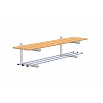 rontec® Umkleidebank mit Schuhrost, wandhängend