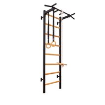 BenchK® Sprossenwand 221 mit Klimmzugstange, Seil & Ringen