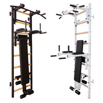 BenchK® Sprossenwand 233 mit Klimmzugstange, Dip-Bügel & Trainingsbank
