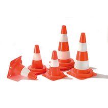 PVC-Markierungskegel mit Streifen