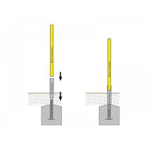 Bodensockel mit Wendeadapter 120 x 100 mm