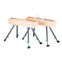 Kübler Sport® Pauschenpferd mit Stahlbeinen