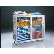 Regalwagen für Schwimmbäder, 4 Fächer
