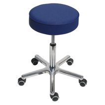 Lotz® Drehhocker Alu mit Doppelrollen