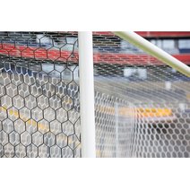 Kameraoptimiertes Fußball-Tornetz mit hexagonalen Maschen