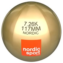 Nordic Sport® Wettkampf-Stoßkugel Messing