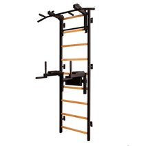 BenchK® Sprossenwand 732 mit variabler Klimmzugstange & Dip-Bügel