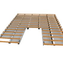 Lattenrost für Stabhochsprungkissen, aus Holz & Aluminium