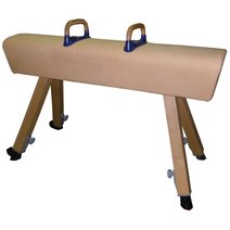 Kübler Sport® Pauschenpferd mit Holzbeinen