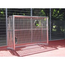 Kübler Sport Bolzplatztor ALU SOLID mit integrierter Torwand
