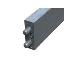 Prallschutzbohle aus recyceltem Kunststoff