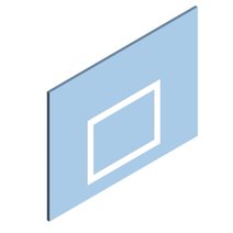 Kübler Sport® Basketball-Zielbrett aus Acrylglas
