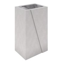 Abfallbehälter eckig 40 l, Beton