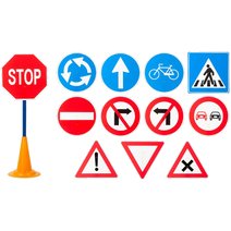 Verkehrsschilder Set, 12-teilig