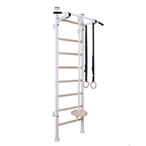 BenchK® Sprossenwand 521W mit Klimmzugstange, Seil & Ringen