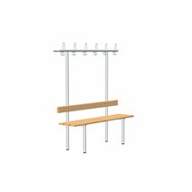 rontec® Umkleidebank mit Garderobe, einseitig