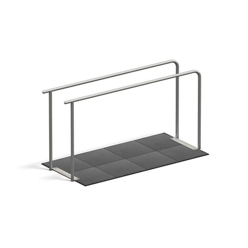 4FCIRCLE® Station Dips-Barren 2-fach, mit Fundament & Fallschutzplatten