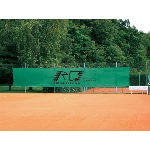 Tennisblende mit Werbedruck