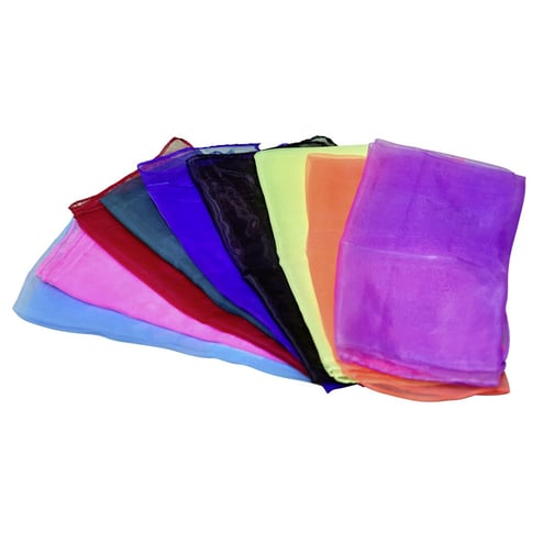 tanga sports® 10er-Set Chiffon-Jongliertücher, 65 x 65 cm