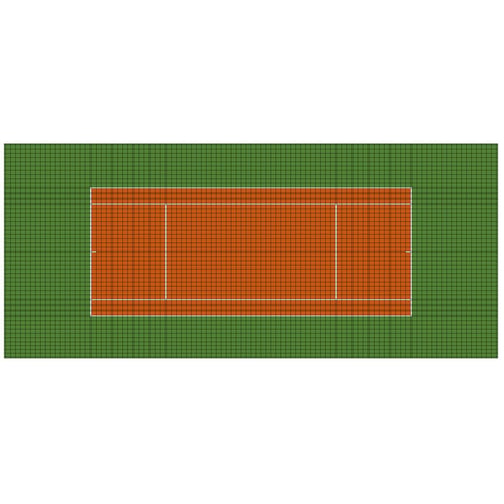 Bergo® Sportbodenbelag für Tennis Court