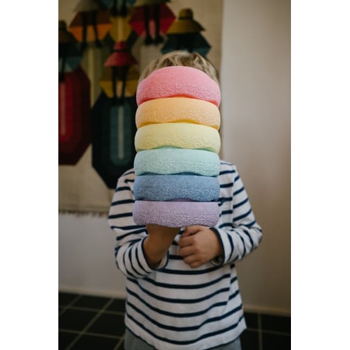 Stapelstein® Original Mini Rainbow Pastel, 6er-Set