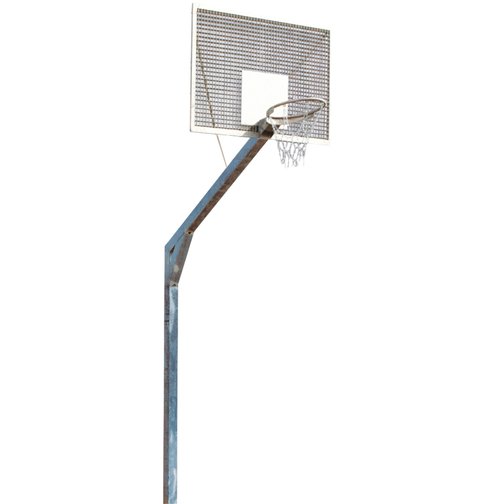 Basketballanlage SOLID STEEL mit Gitterrost-Zielbrett